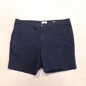 Goodfellow Mens Every Wear Short Sz.38 Navy 7" Inseam Cotton Spandex Chino